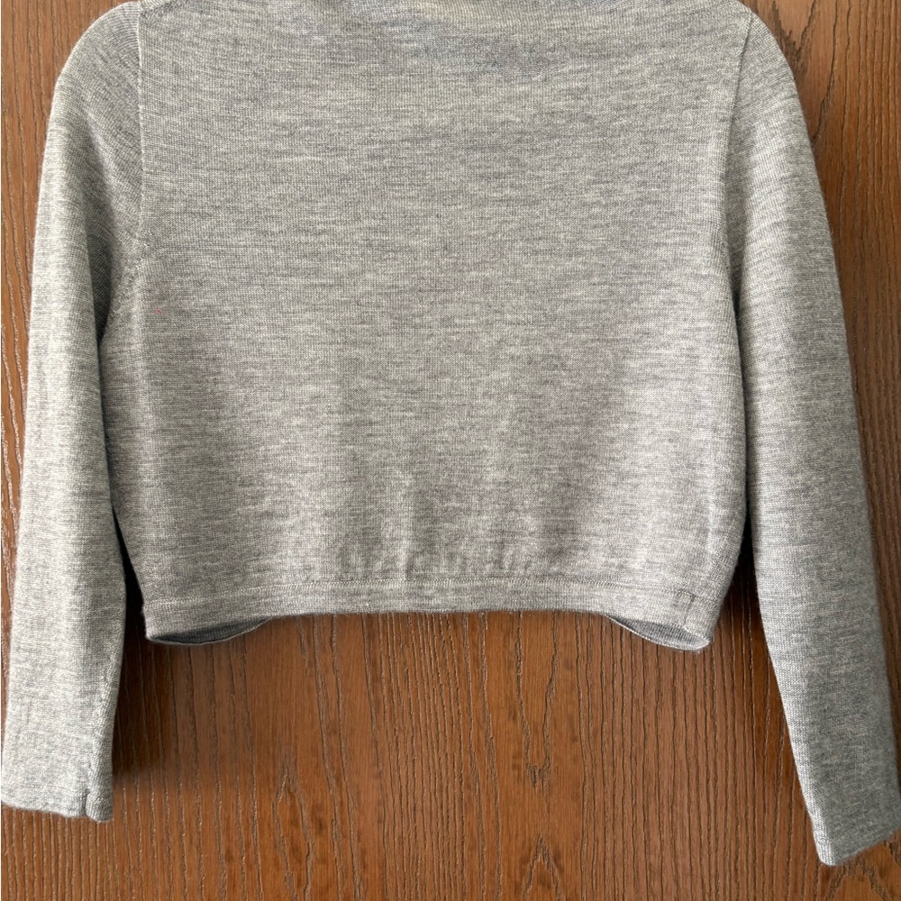 OSCAR DE LA RENTA Cashmere Cropped Sweater Bolero - Picture 2 of 4